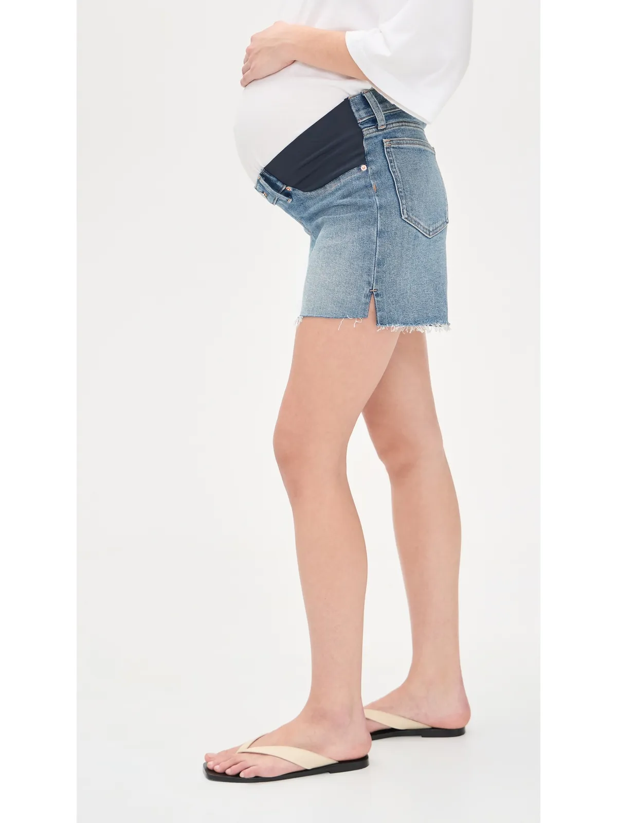 Madewell マタニティ サイドパネル パーフェクト ヴィンテージ ショート (Midvale Wash) - 画像4