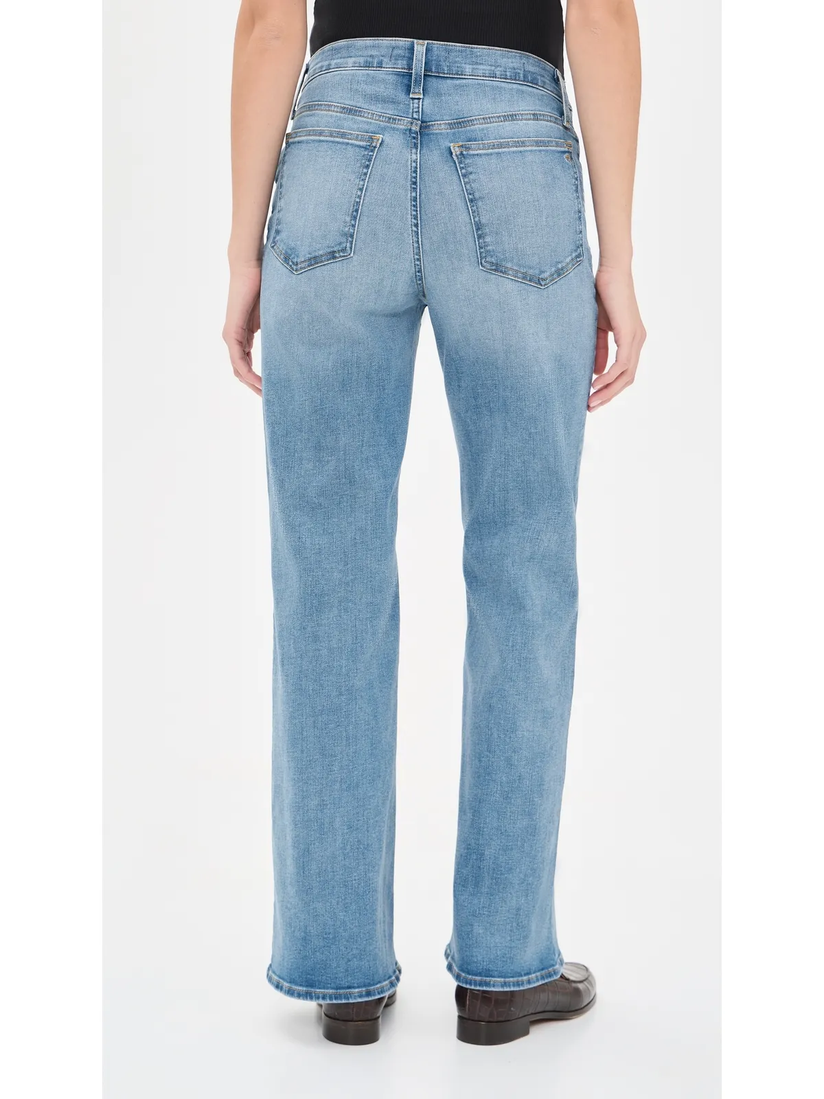 Madewell マタニティデニム ジーンズ ワイドレッグ コースタルブルーウォッシュ - 画像3