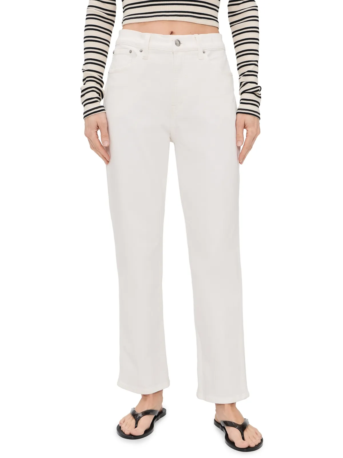 Madewell ペティット ロングライン ストレートジーンズ - 画像1