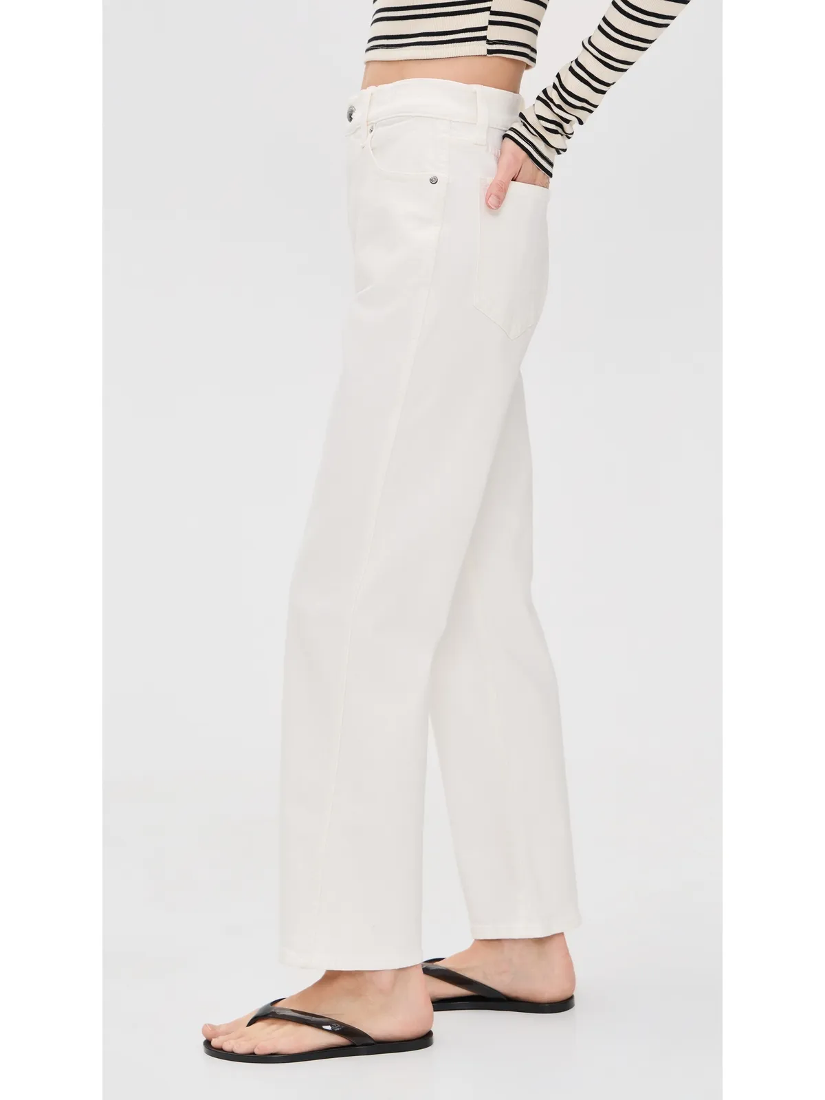 Madewell ペティット ロングライン ストレートジーンズ - 画像4