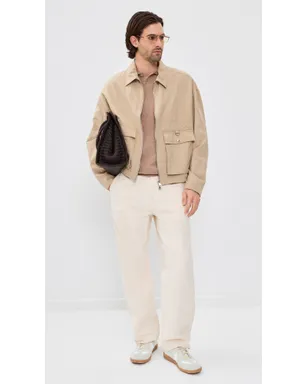 Maison Kitsuné ポロシャツ テクスチャードメリノコットン 半袖 ローステッドアーモンド - サムネイル5