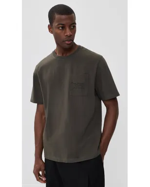 Maison Kitsuné ポエティック・スクリプト コンフォートTシャツ ベルーガ - サムネイル2