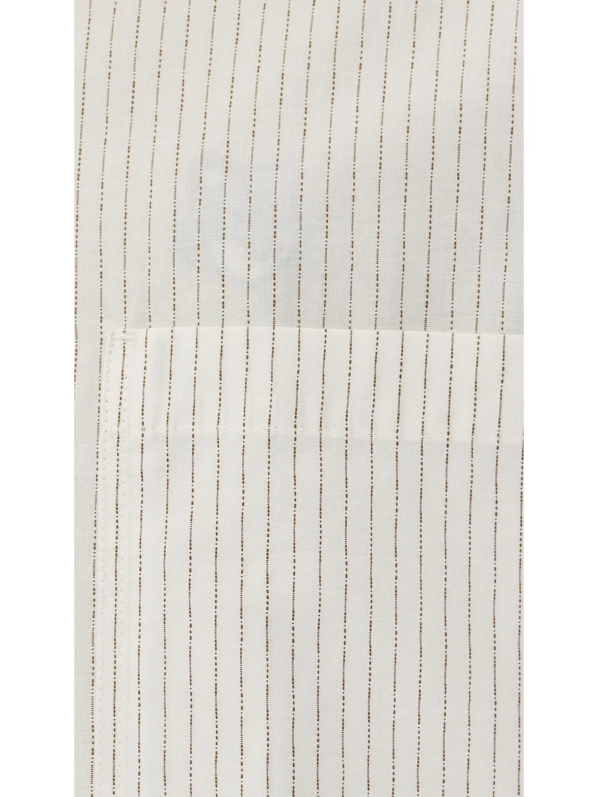 Maison Kitsuné ストライプ柄オーバーサイズシャツ エクリュ/トープグレー - 画像6
