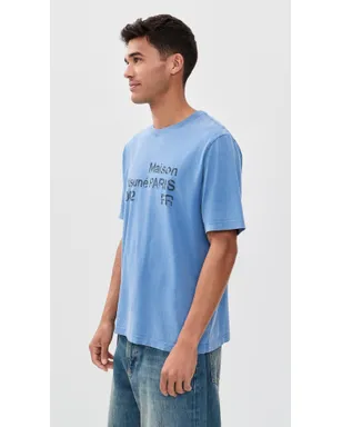 ビンテージ Maison Kitsuné 2002 フェイデッド コンフォート Tシャツ ラピスブルー - サムネイル5