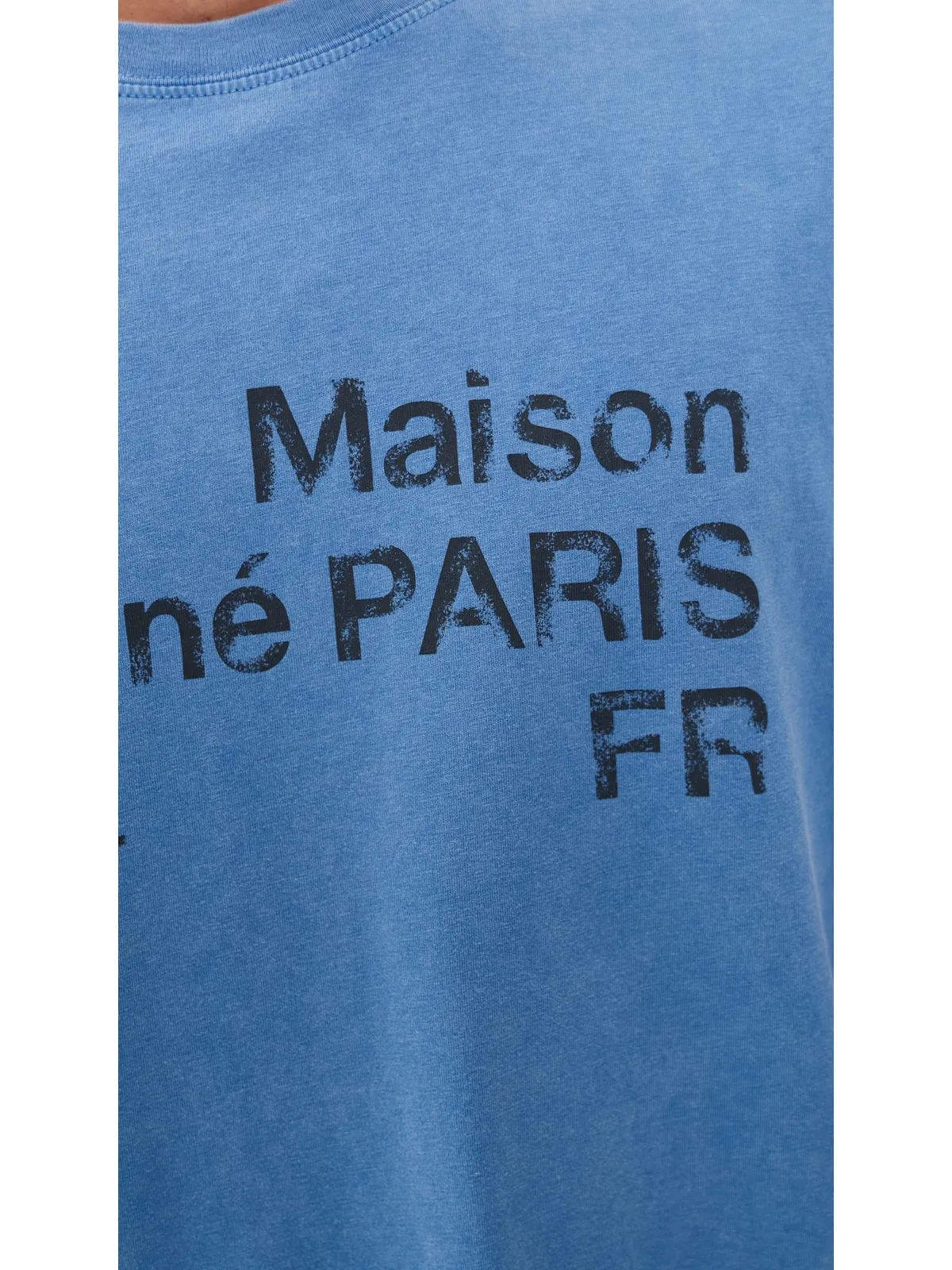 ビンテージ Maison Kitsuné 2002 フェイデッド コンフォート Tシャツ ラピスブルー - 画像6