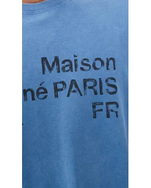 ビンテージ Maison Kitsuné 2002 フェイデッド コンフォート Tシャツ ラピスブルー - サムネイル6