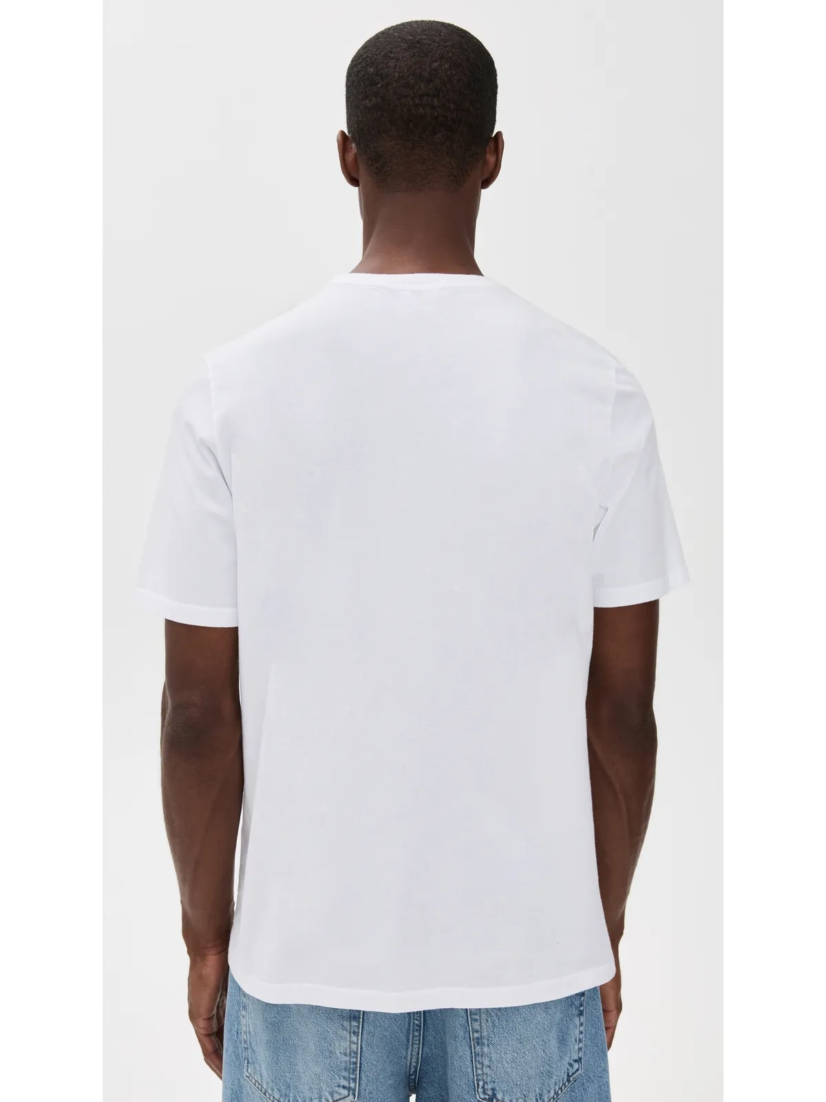 Maison Kitsuné フォックスヘッドパッチ付き レギュラーTシャツ ホワイト - 画像3