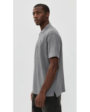 Maison Kitsuné グレー フォックスヘッド・パッチ付き コンフォート ポロシャツ - サムネイル4
