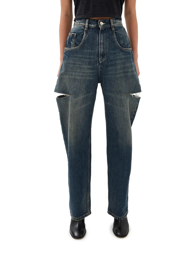 Maison Margiela Maison Margiela 5ポケットパンツ ウォッシュドインディゴ 38の商品画像