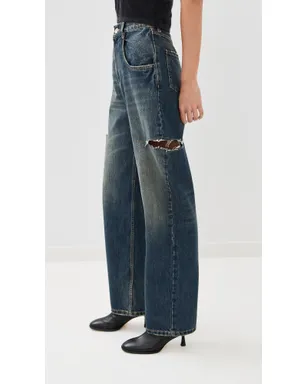 Maison Margiela 5ポケットパンツ ウォッシュドインディゴ 38 - サムネイル5