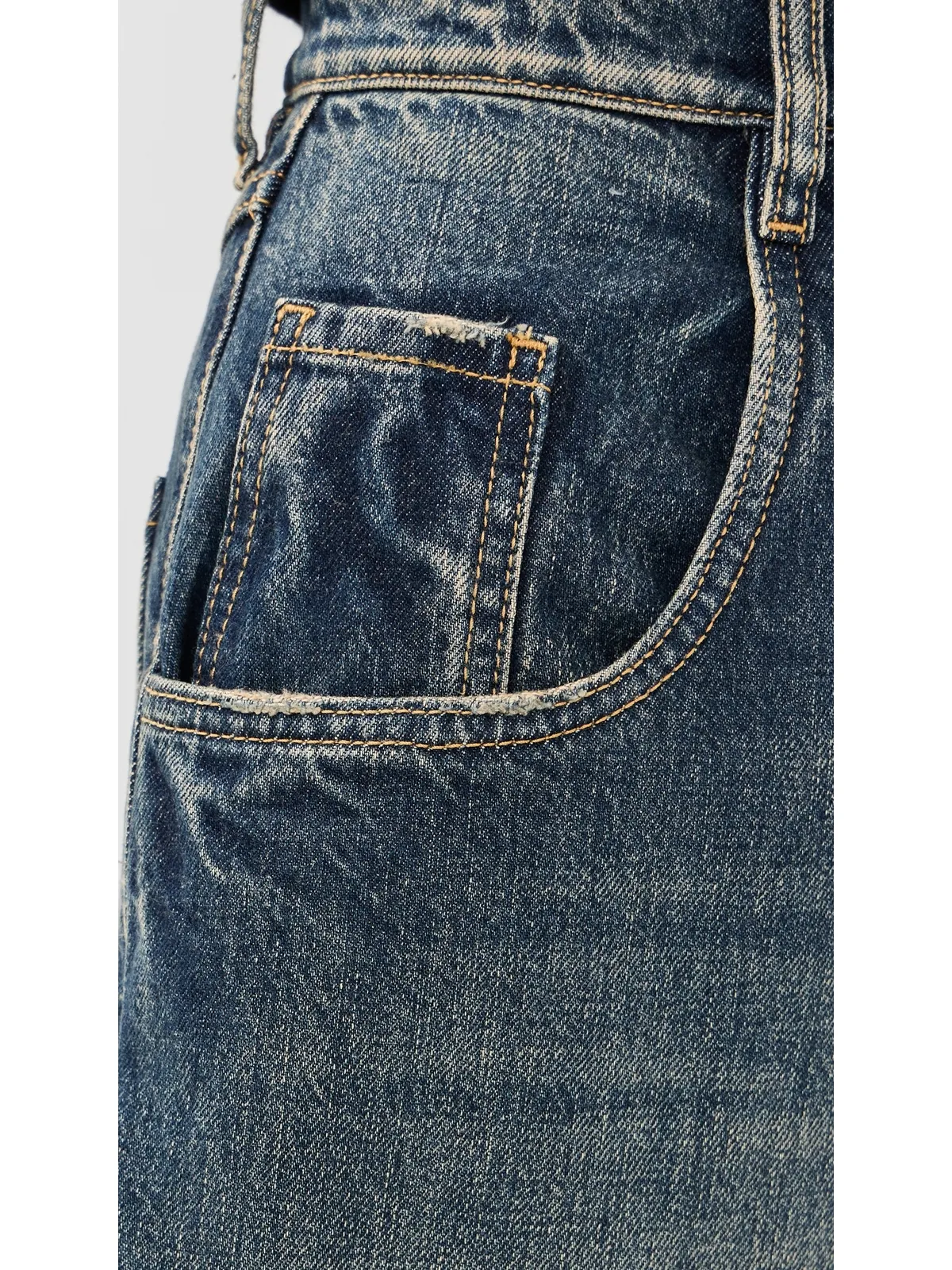 Maison Margiela 5ポケットパンツ ウォッシュドインディゴ 38 - 画像6