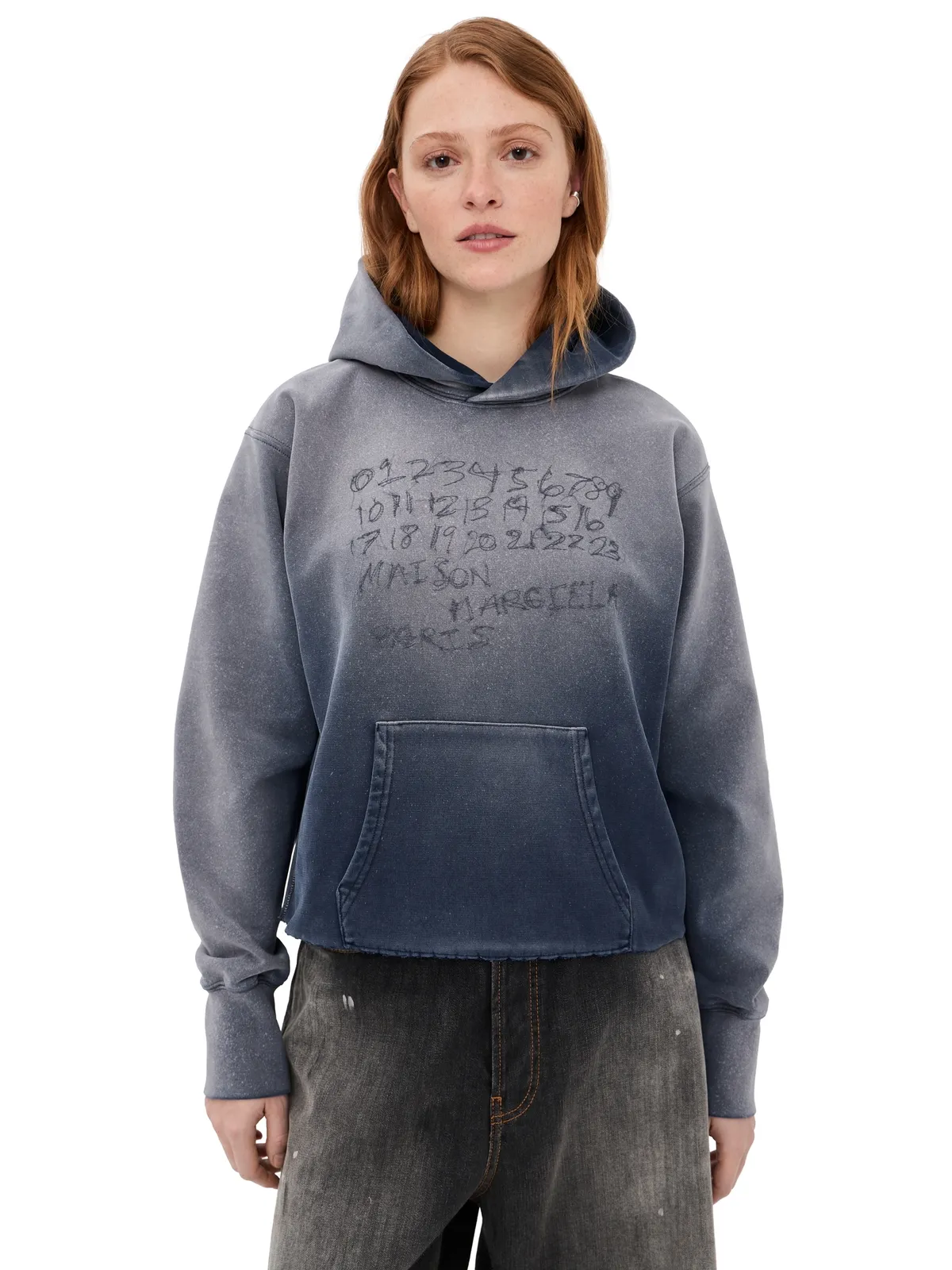 Maison Margiela 刺繍入りスウェットシャツ コバルト - 画像1