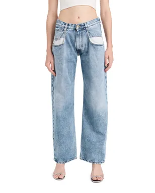 Maison Margiela ストレートジーンズ コントラストポケット付き デニム - サムネイル1