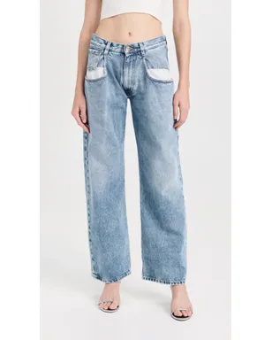 Maison Margiela ストレートジーンズ コントラストポケット付き デニム - サムネイル2