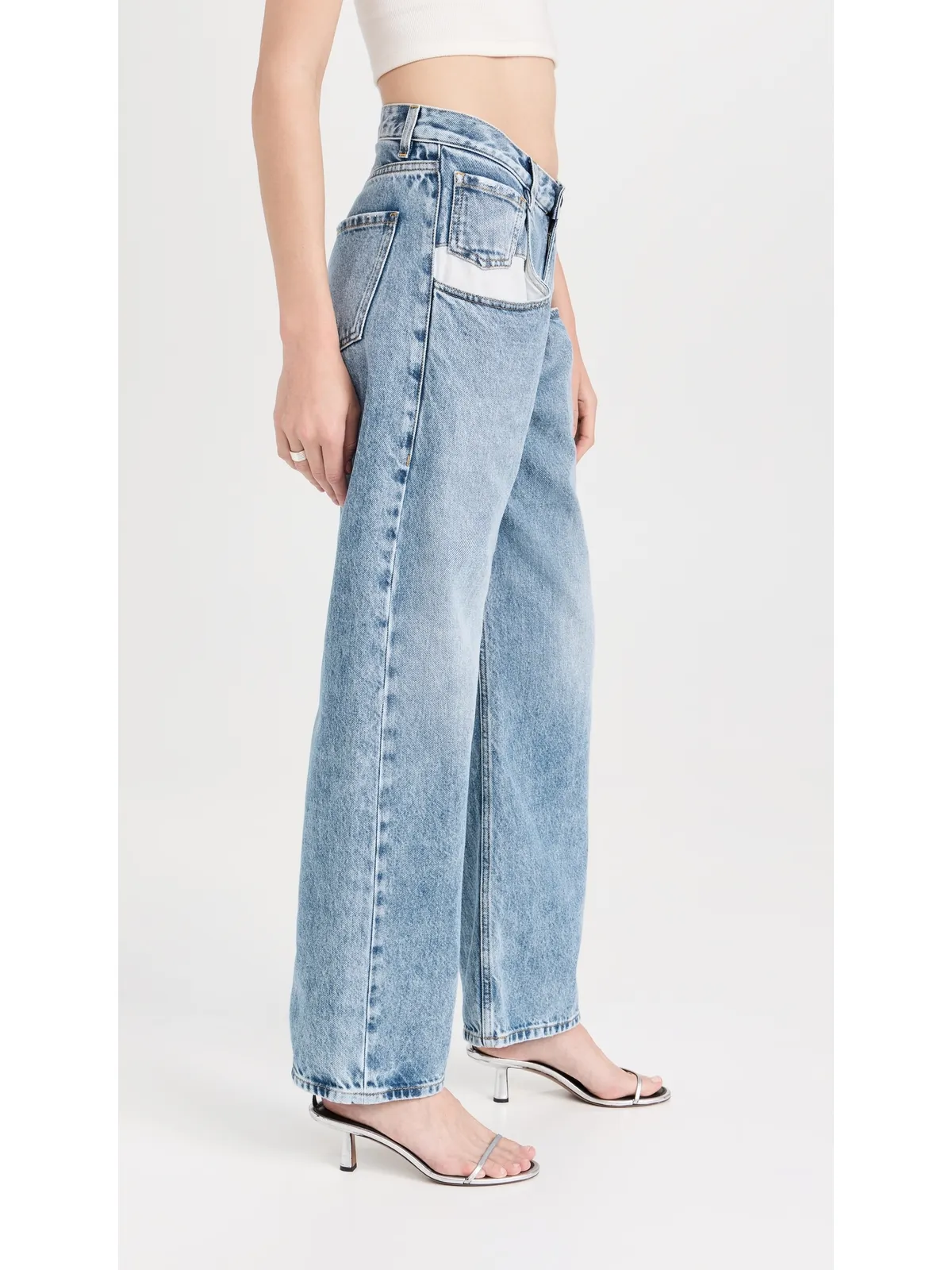 Maison Margiela ストレートジーンズ コントラストポケット付き デニム - 画像4