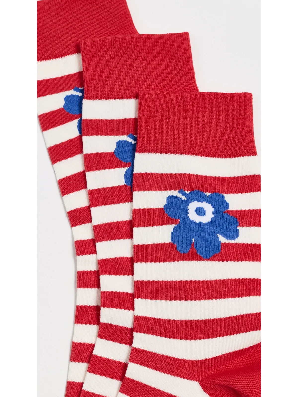 Marimekko Kasvaa Tasaraita Unikko ソックス - 画像3