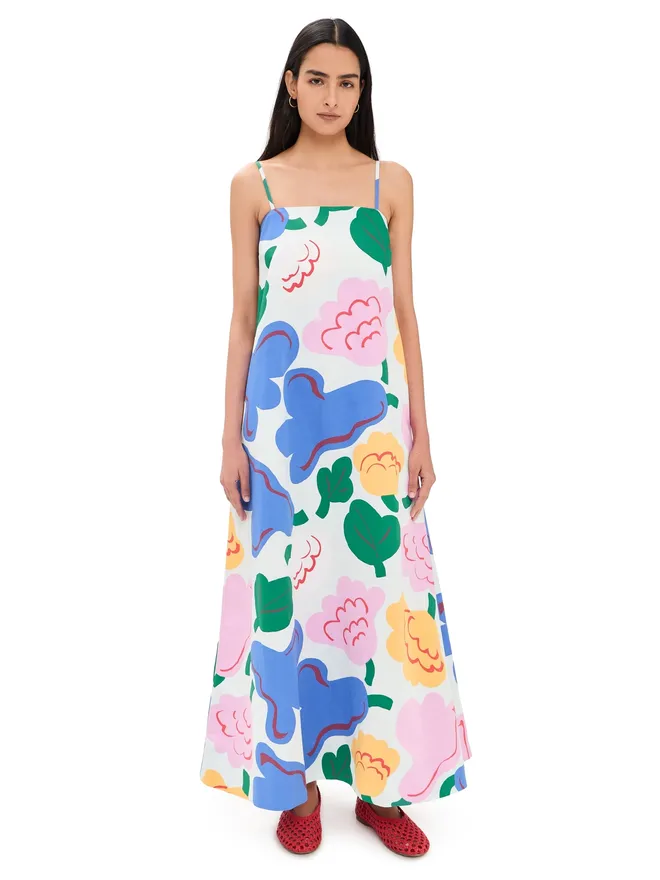 Marimekko Marimekko マルチフラワー柄マキシドレスの商品画像