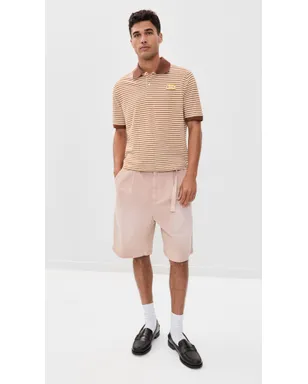 Marni ストライプ柄ニットポロシャツ マスタード 46 - サムネイル5