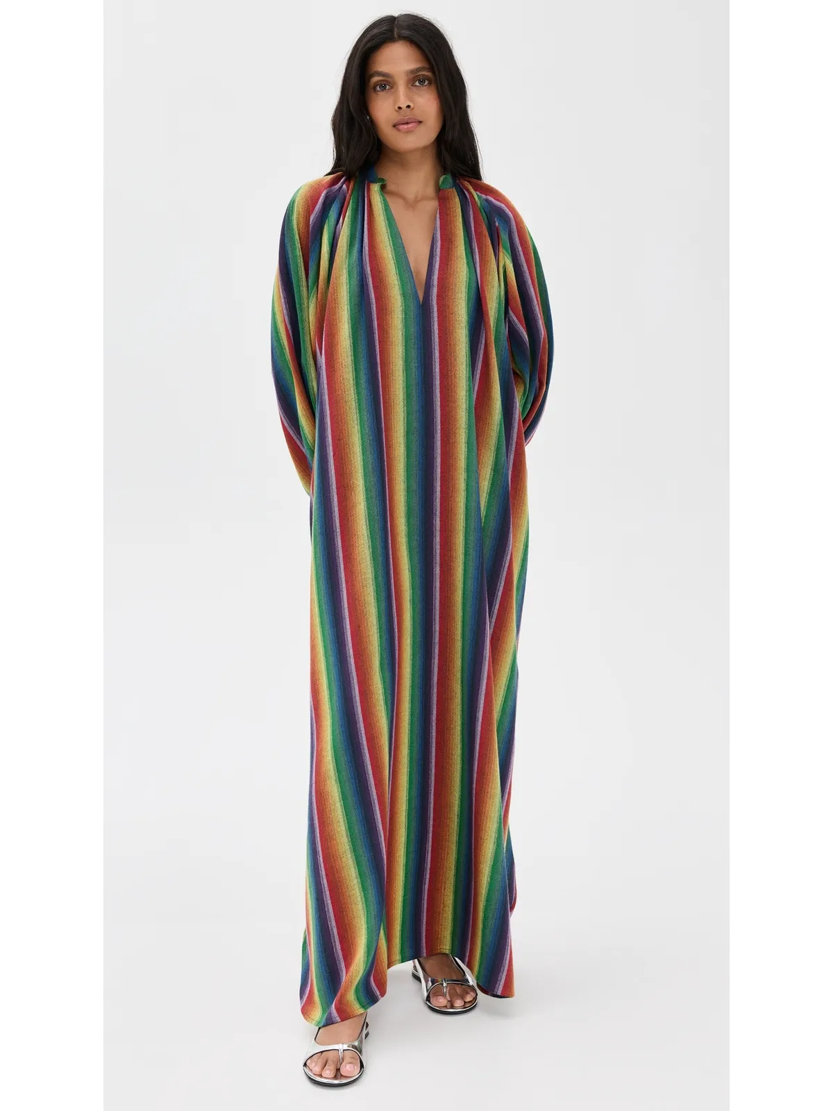 MARRAKSHI LIFE The V Neck Toaureg Dress Stripe - 画像5