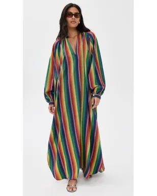 MARRAKSHI LIFE The V Neck Toaureg Dress Stripe - サムネイル2