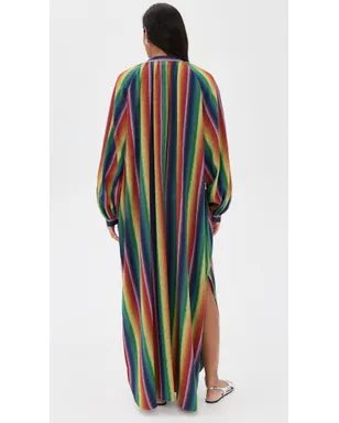 MARRAKSHI LIFE The V Neck Toaureg Dress Stripe - サムネイル3