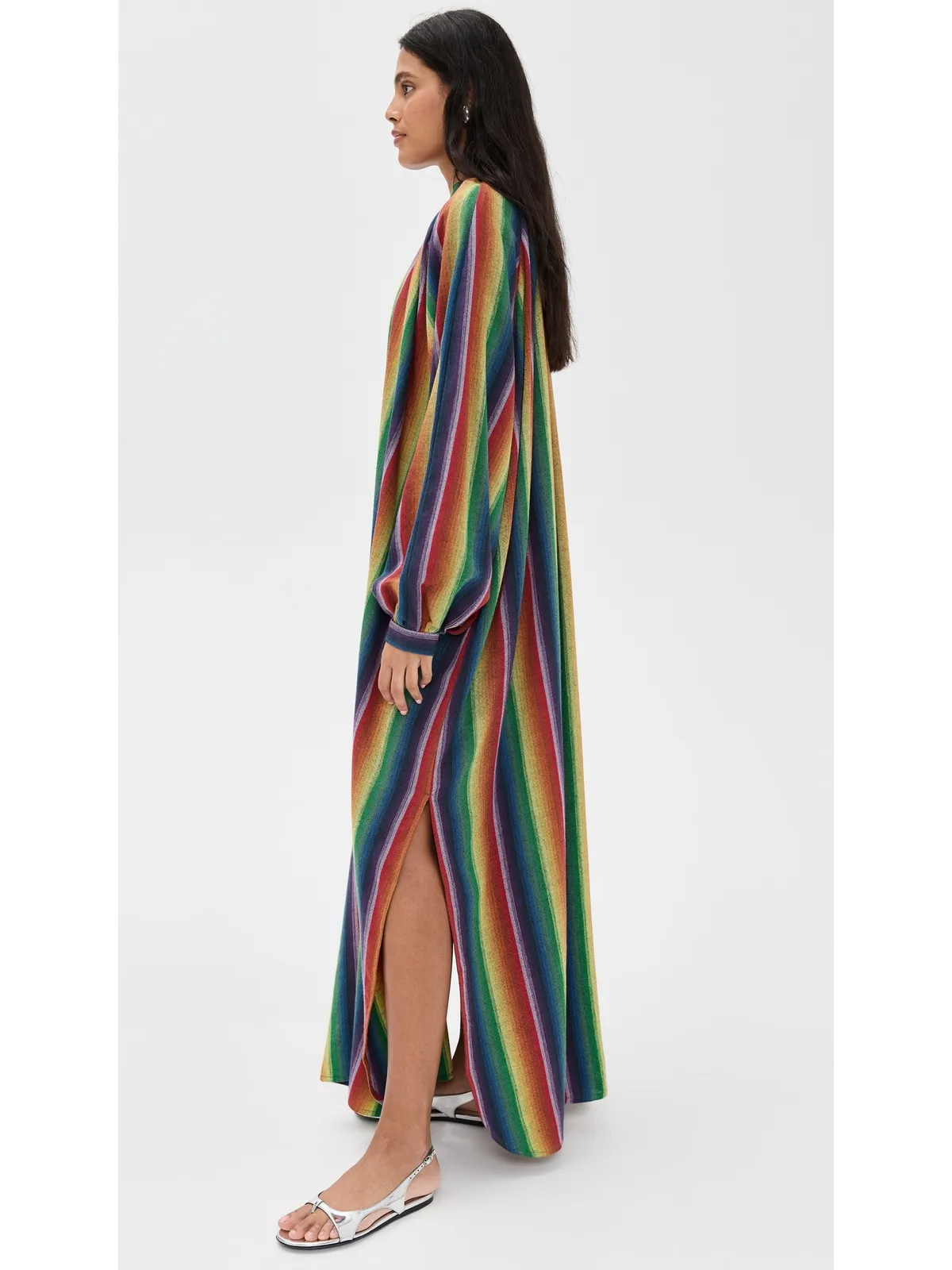 MARRAKSHI LIFE The V Neck Toaureg Dress Stripe - 画像4