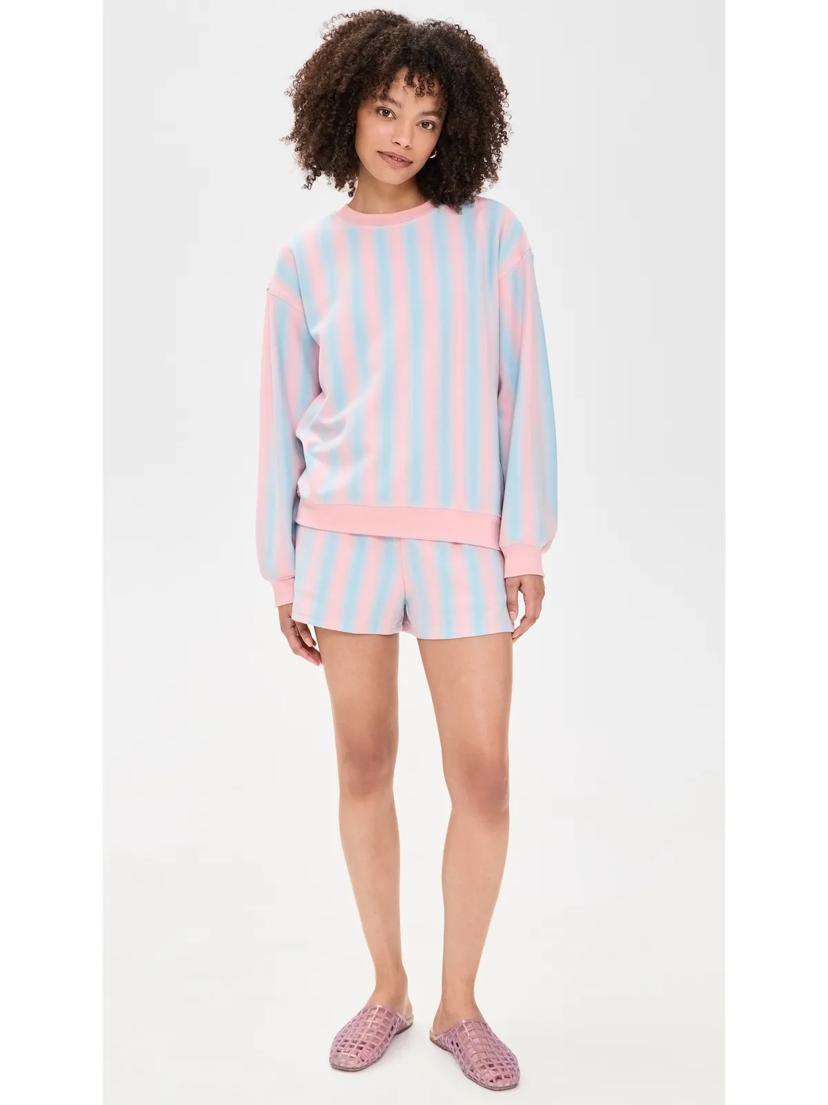 MAUDE CLUB Monroe Shorts Pink Blue - 画像5