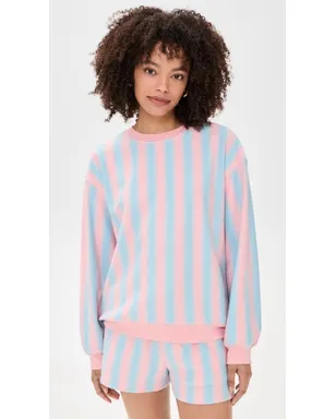 MAUDE CLUB Scout Sweatshirt Pink Blue - サムネイル2