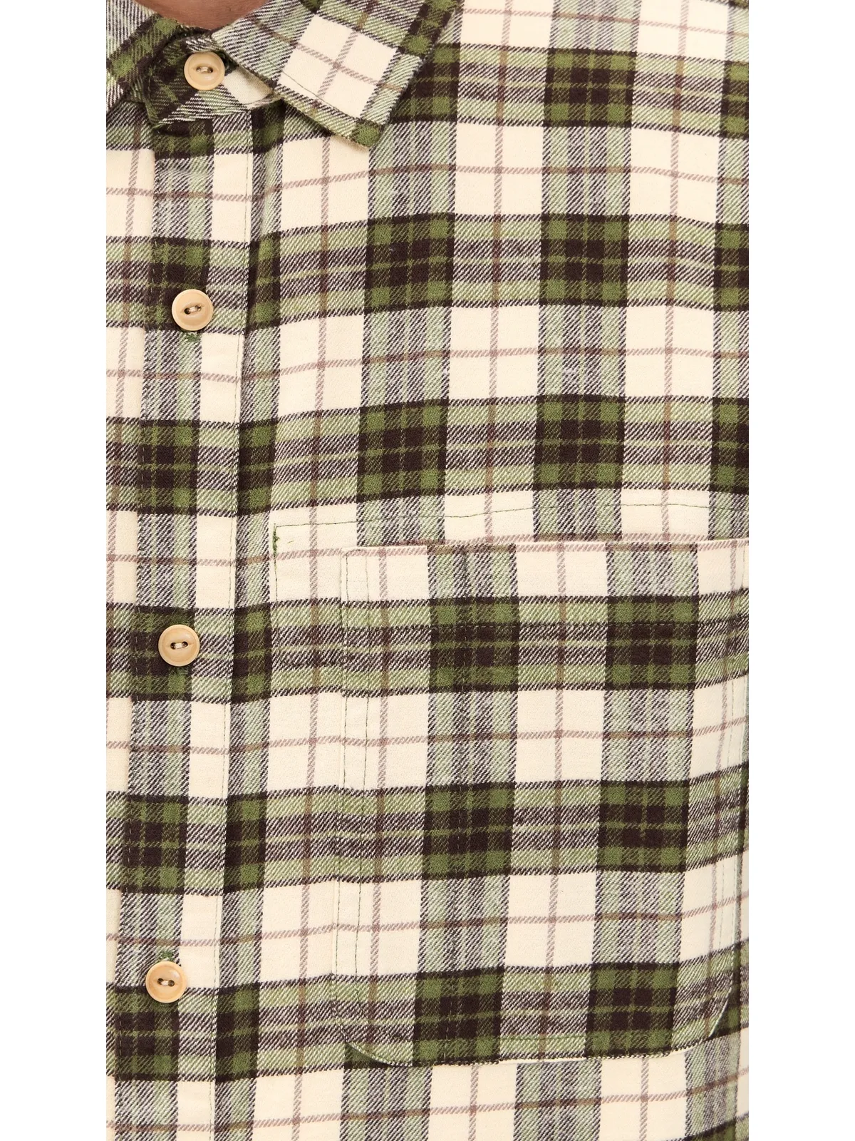 McTavish ハウスチェック フランネル シャツ グリーン マルチ - 画像6