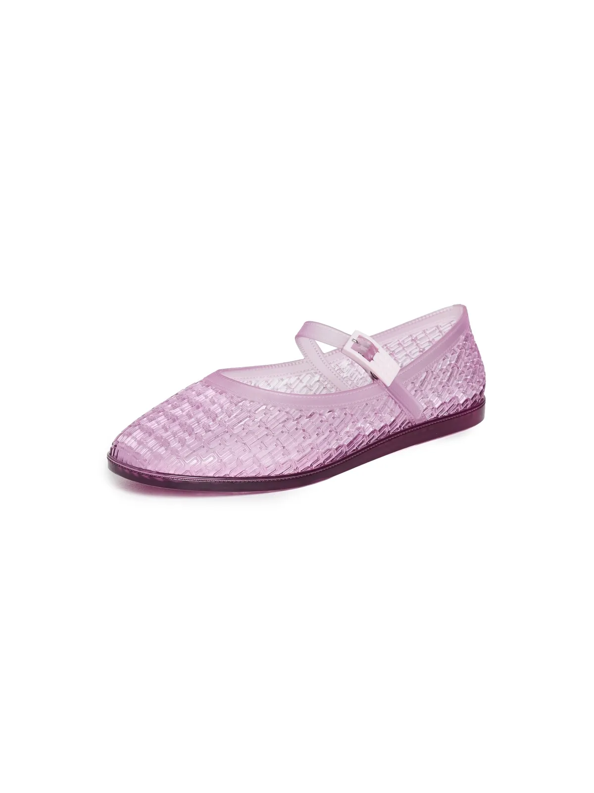 Melissa ハーパー ジェリーバレエフラット クリアピンク - 画像1