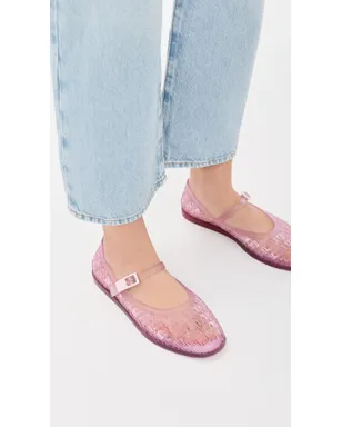 Melissa ハーパー ジェリーバレエフラット クリアピンク - サムネイル3