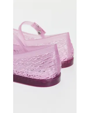 Melissa ハーパー ジェリーバレエフラット クリアピンク - サムネイル4