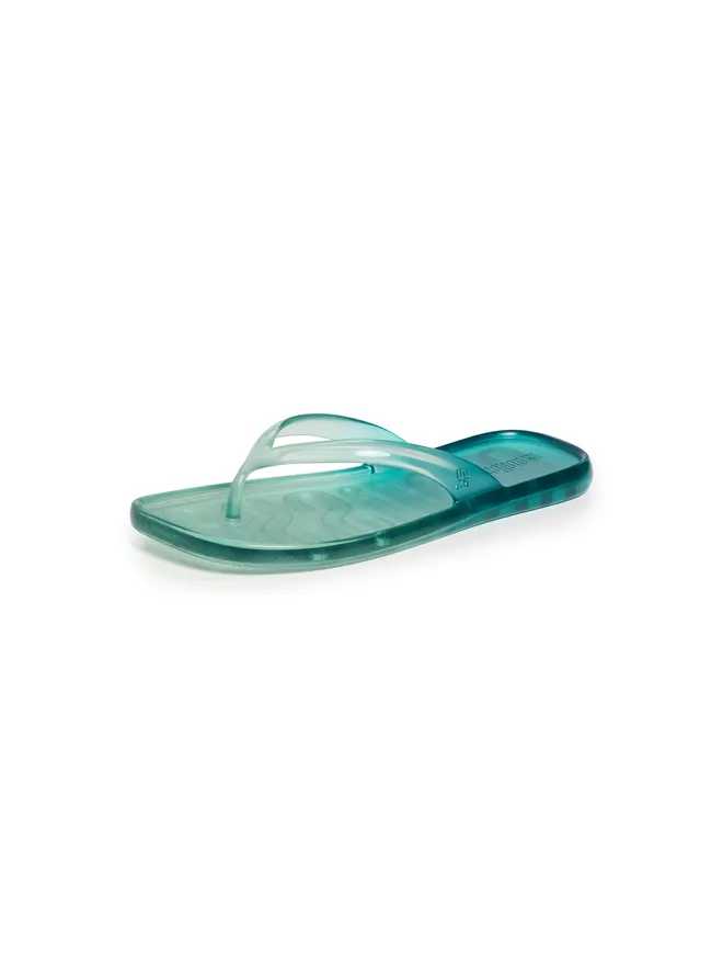 Melissa Melissa ビーチウェア ジェリーフリップフロップス グリーン/ブルーの商品画像