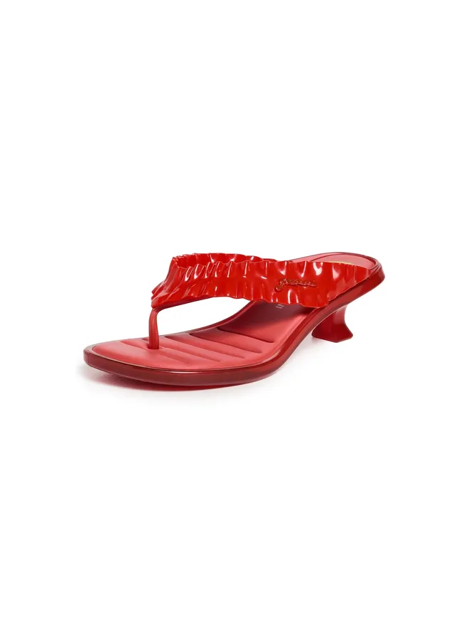 Melissa Melissa メルリッサ×ガニー ジェリー トング キトンヒール レッドの商品画像