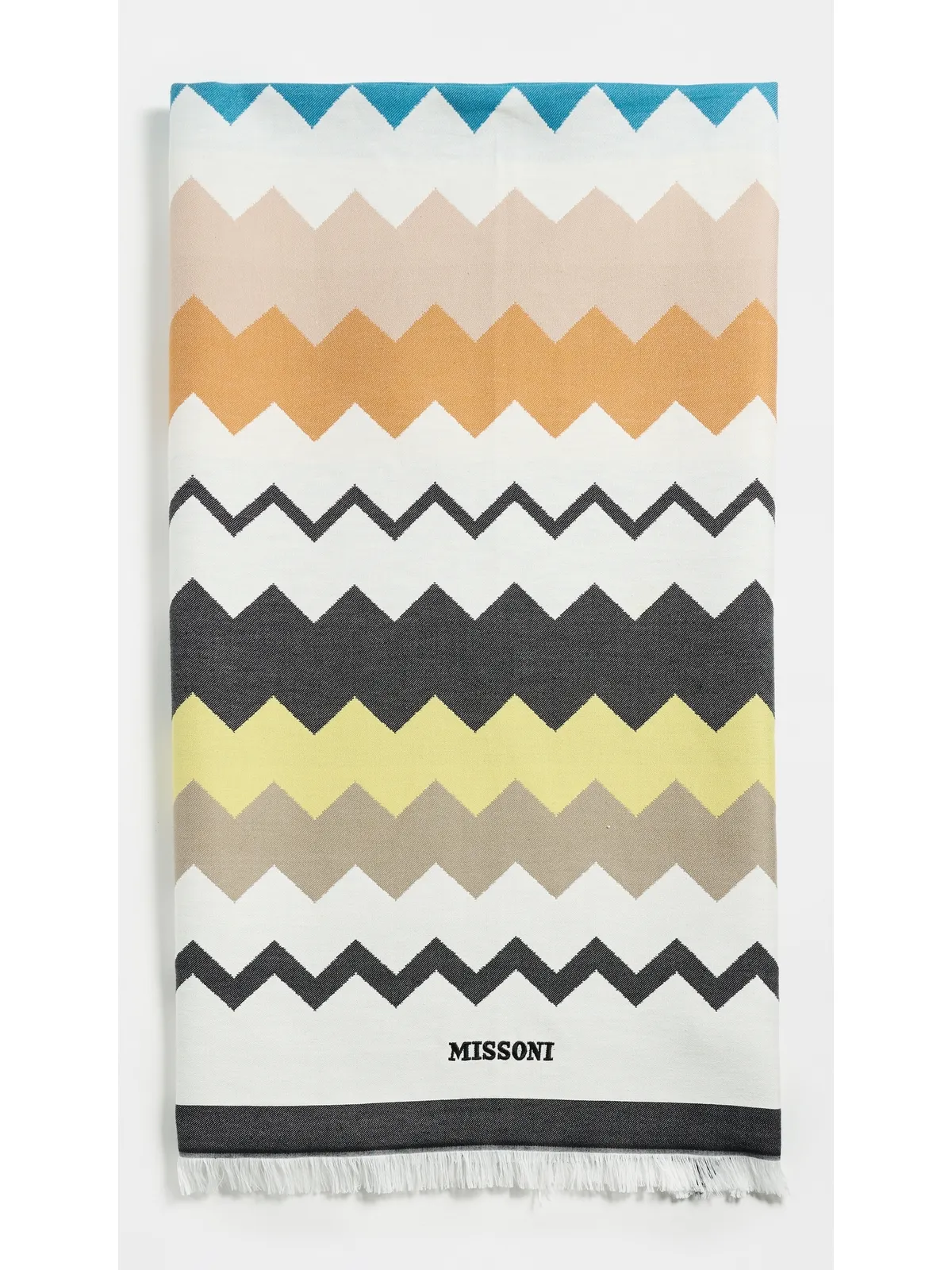 Missoni ファウト ビーチタオル ブラック・マルチカラー - 画像2
