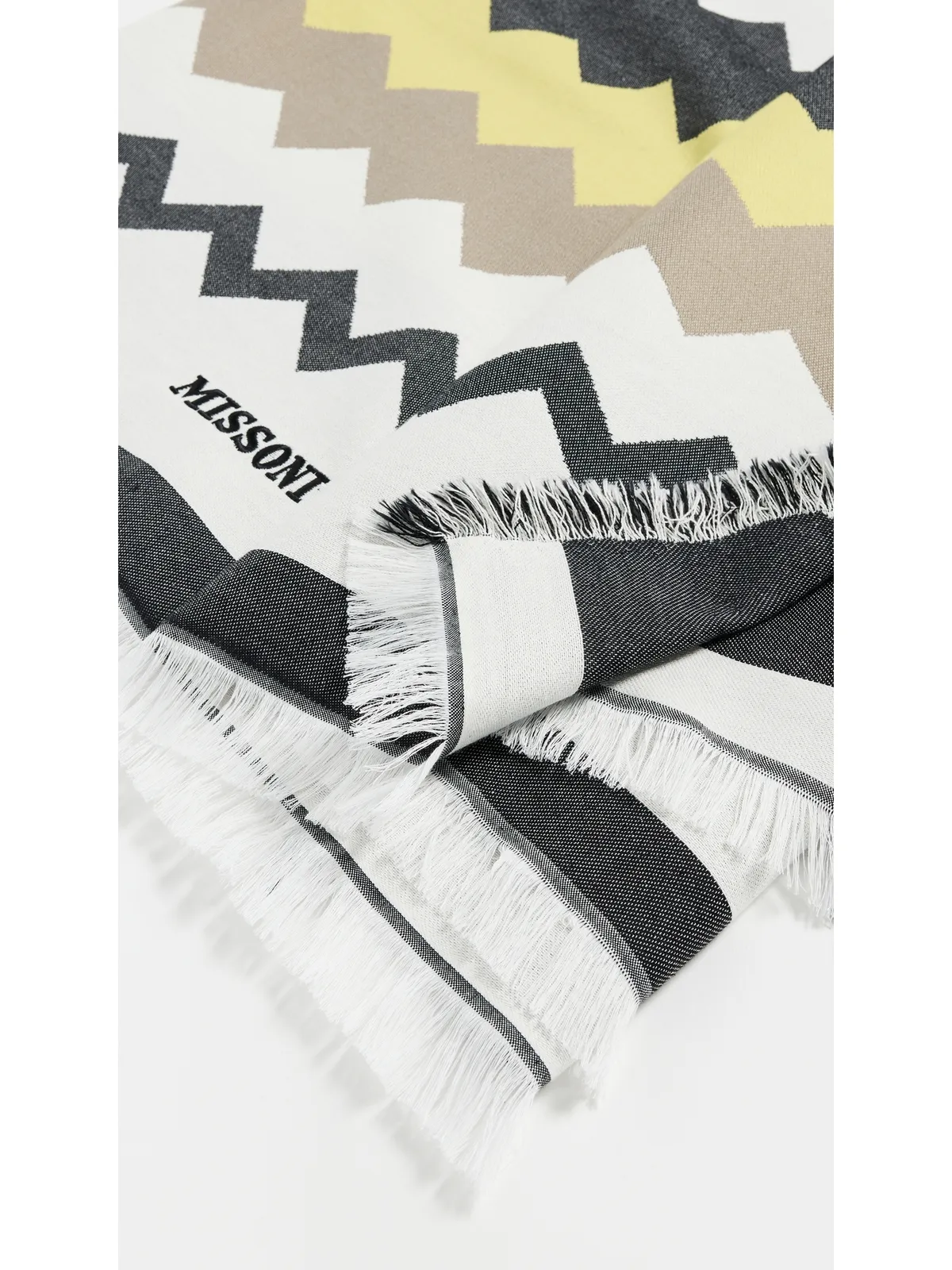 Missoni ファウト ビーチタオル ブラック・マルチカラー - 画像4
