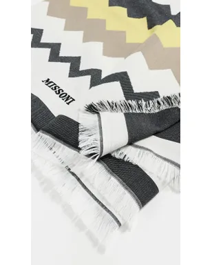 Missoni ファウト ビーチタオル ブラック・マルチカラー - サムネイル4