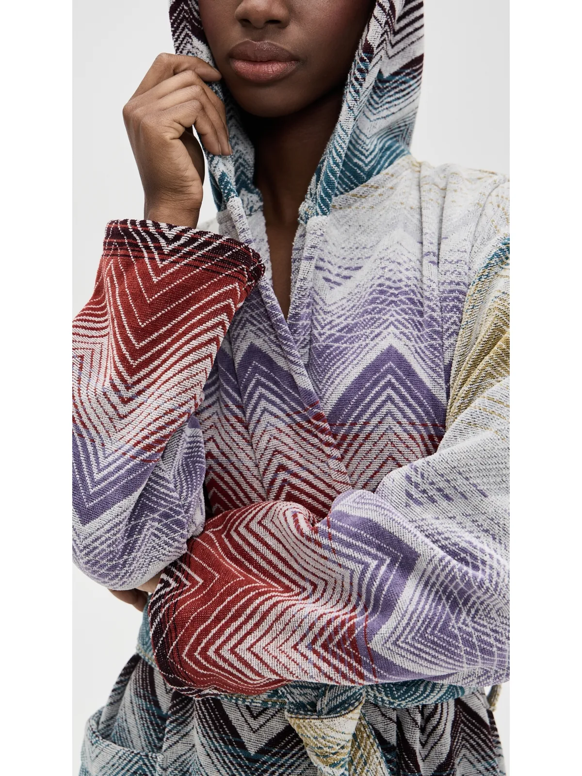 Missoni フード付きバスローブ マルチカラー - 画像5