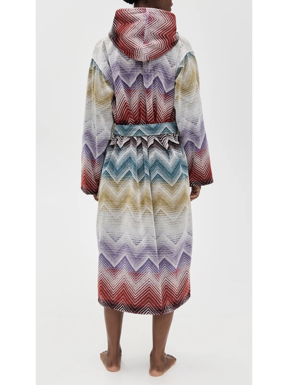 Missoni フード付きバスローブ マルチカラー - 画像3