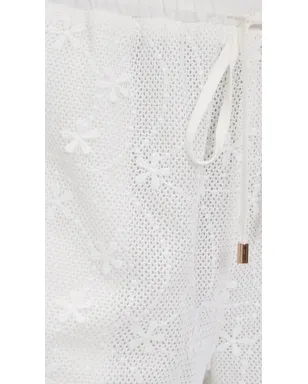 MINKPINK Sundara ドローストリング レースショーツ ホワイト - サムネイル6