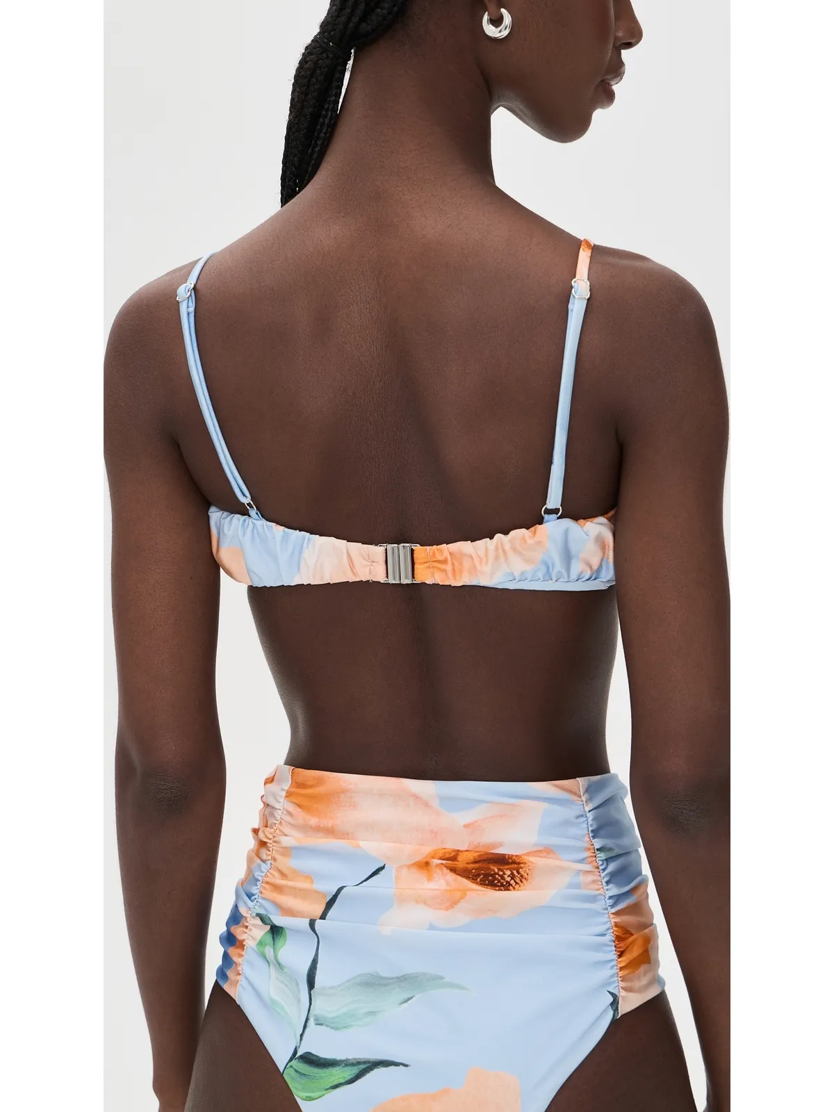 MINKPINK Sunspell Ruched Bikini Top Watercolor Floral - 画像3