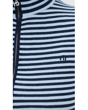 Miaou Vlad Zip Up Blue Stripe - サムネイル6