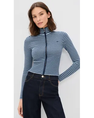 Miaou Vlad Zip Up Blue Stripe - サムネイル2