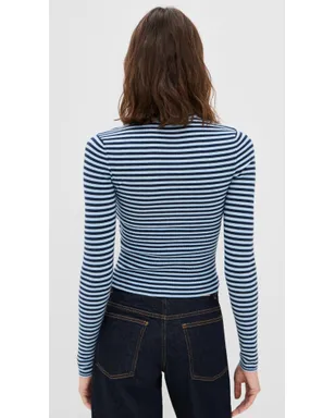 Miaou Vlad Zip Up Blue Stripe - サムネイル3