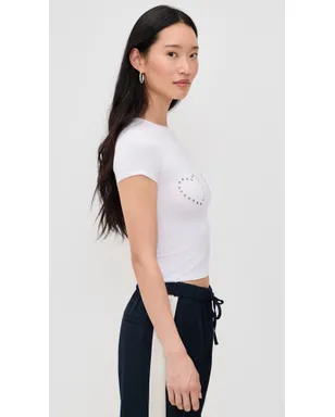 Miaou ミニハートTシャツ ホワイト グロメットハート - サムネイル4