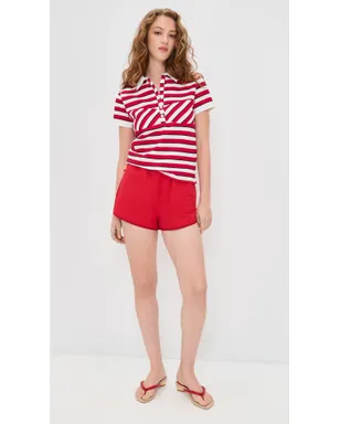 Miaou ルー ポロトップ Warped Stripe M - サムネイル5