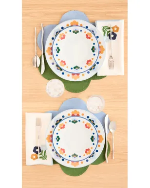 Misette ディナープレート 4枚セット 花柄 - サムネイル3