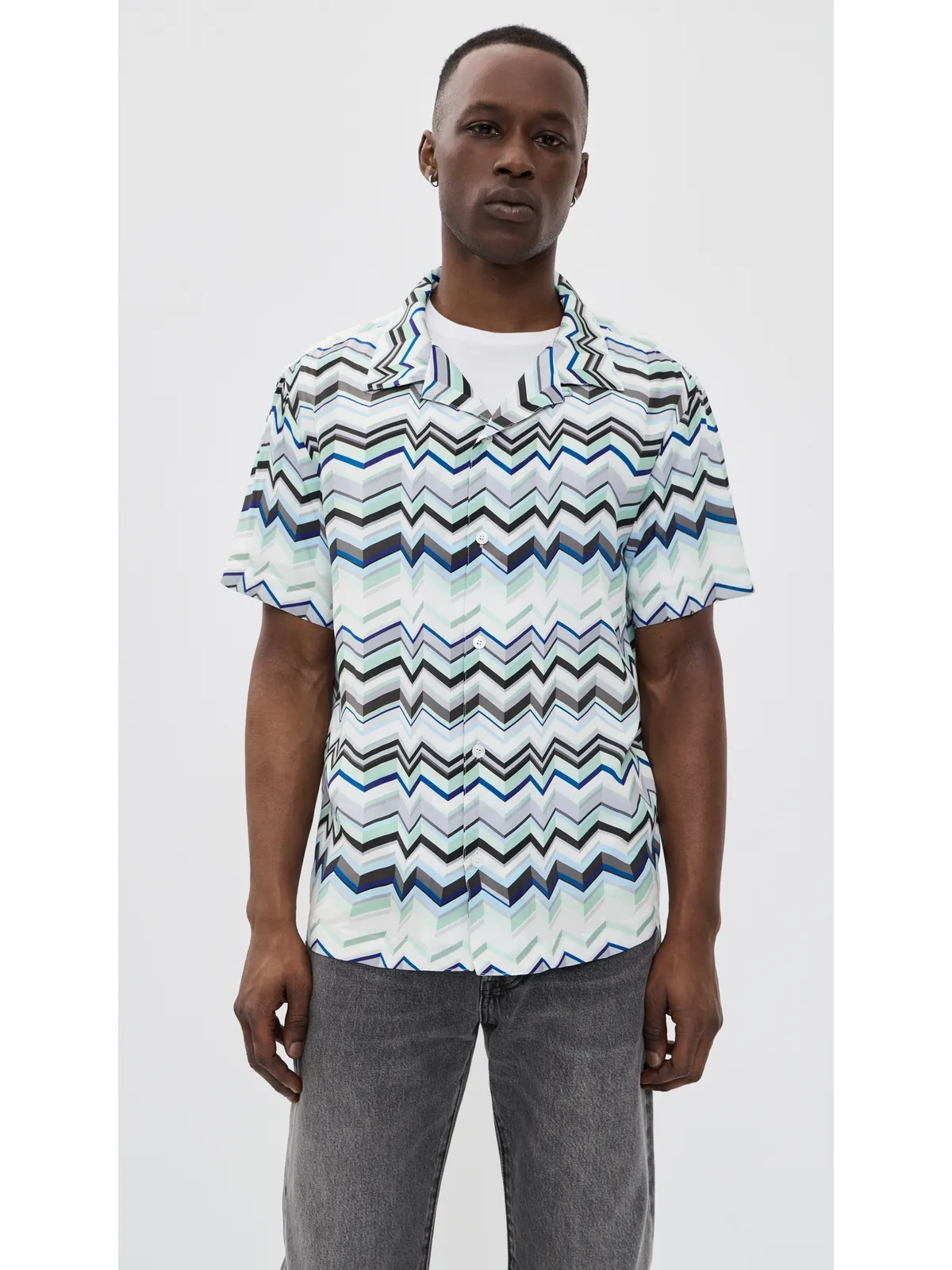 Missoni 半袖シャツ ライトブルー系 - 画像2