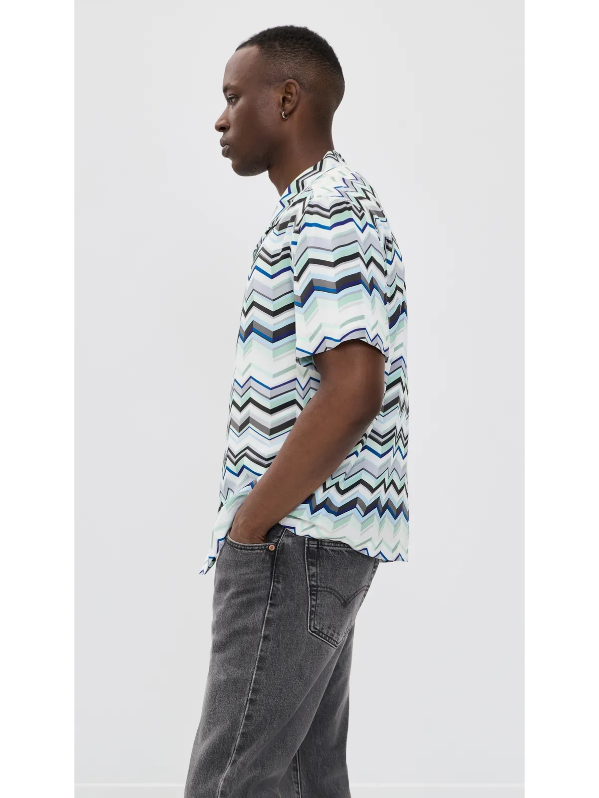 Missoni 半袖シャツ ライトブルー系 - 画像4