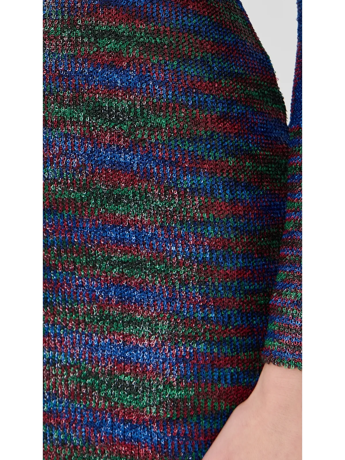 Missoni ショートニットドレス グリーンとレッドのトーン - 画像6